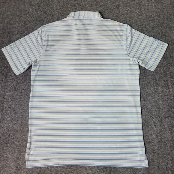 Peter Millar Summer Comfort Men's Golf Polo Shirt Multicorlor Striped - Picture 2 of 11